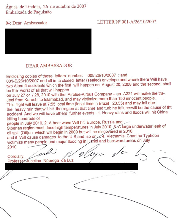 carta acidente paquistao