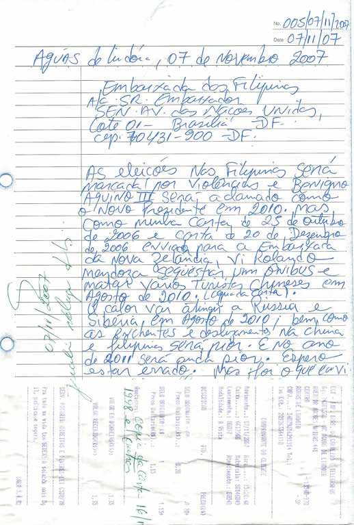 carta embaixada filipinas